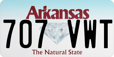AR license plate 707VWT