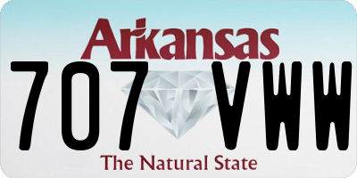 AR license plate 707VWW
