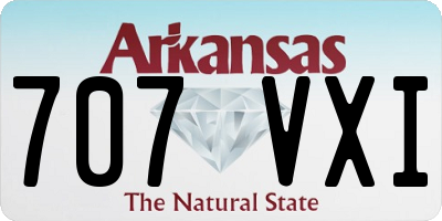 AR license plate 707VXI