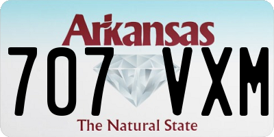AR license plate 707VXM