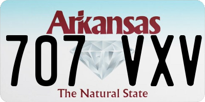 AR license plate 707VXV