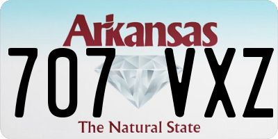 AR license plate 707VXZ