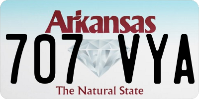 AR license plate 707VYA