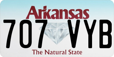 AR license plate 707VYB