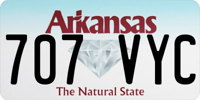 AR license plate 707VYC