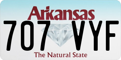 AR license plate 707VYF