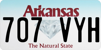AR license plate 707VYH