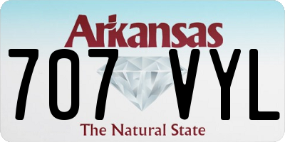 AR license plate 707VYL