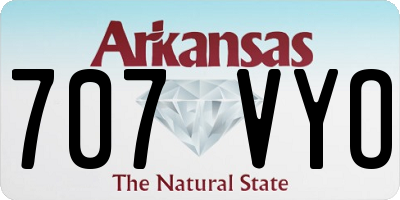 AR license plate 707VYO