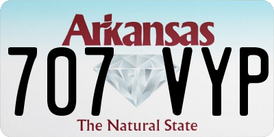 AR license plate 707VYP