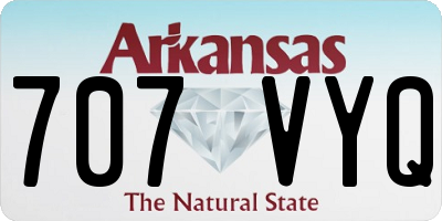 AR license plate 707VYQ