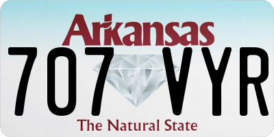 AR license plate 707VYR
