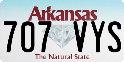 AR license plate 707VYS