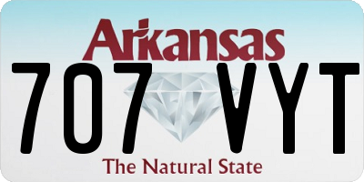 AR license plate 707VYT