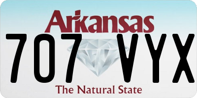 AR license plate 707VYX