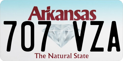 AR license plate 707VZA