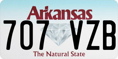 AR license plate 707VZB