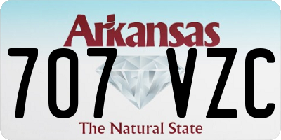 AR license plate 707VZC