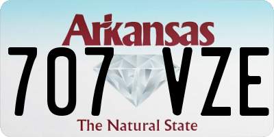 AR license plate 707VZE