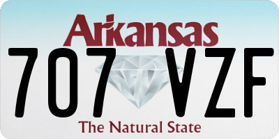 AR license plate 707VZF