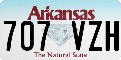 AR license plate 707VZH