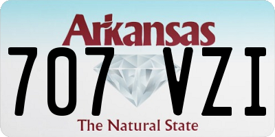 AR license plate 707VZI