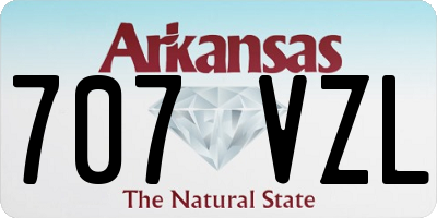 AR license plate 707VZL