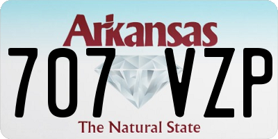 AR license plate 707VZP