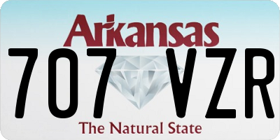 AR license plate 707VZR