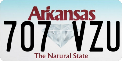 AR license plate 707VZU