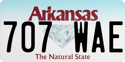 AR license plate 707WAE