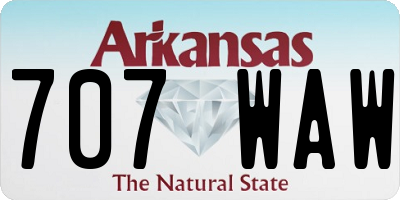 AR license plate 707WAW