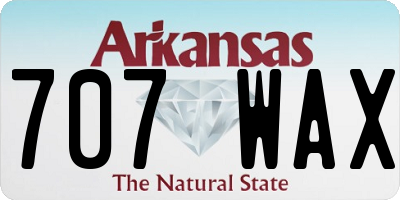 AR license plate 707WAX