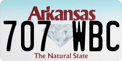 AR license plate 707WBC