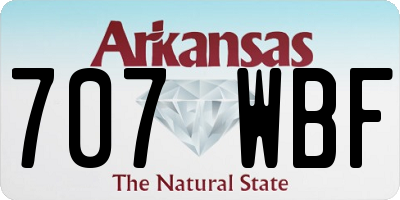 AR license plate 707WBF