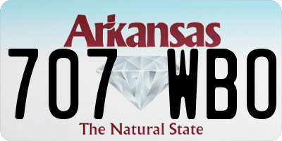 AR license plate 707WBO