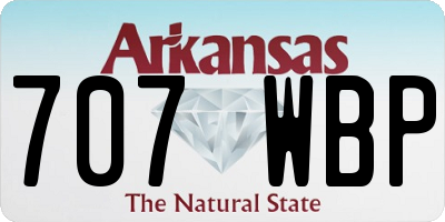 AR license plate 707WBP