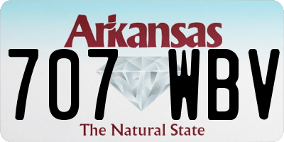 AR license plate 707WBV