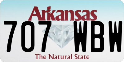 AR license plate 707WBW