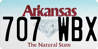 AR license plate 707WBX