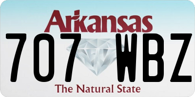 AR license plate 707WBZ
