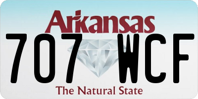 AR license plate 707WCF
