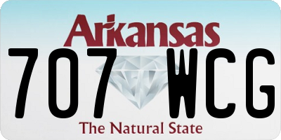 AR license plate 707WCG