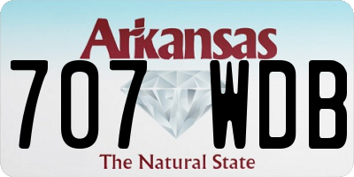 AR license plate 707WDB
