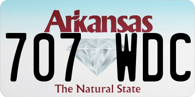 AR license plate 707WDC