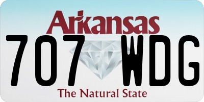 AR license plate 707WDG