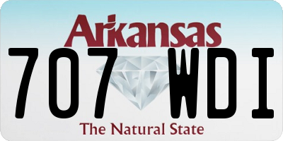 AR license plate 707WDI