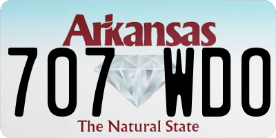 AR license plate 707WDO