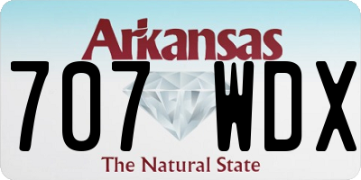 AR license plate 707WDX