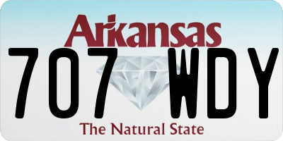 AR license plate 707WDY